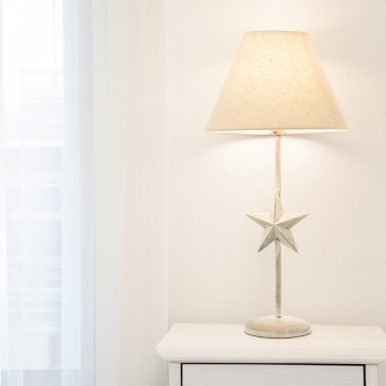 Pickled Metal Table Lamp + 92249 - 1xe14, Max.40w Not Included- Ø23x48cm, Base: Ø10,5x35cm