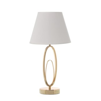 Golden Metal Table Lamp + 92226 - Ø24x47cm-base:ø12x34cm- _1xe27-max.40w (no Incluida)